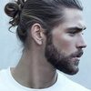 Beard with bun men trending now