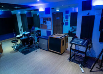 Rehearsal room 1 blue rooma10 7697