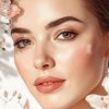 Rostro femenino para tratamiento facial esttico